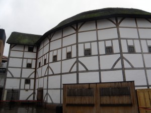 A reconstruction of the Globe Theatre - cool to go inside and look at the stage